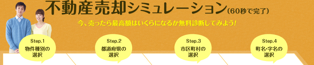 不動産売却シミュレーション（60秒で完了）